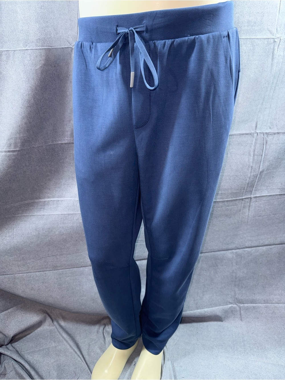 2976-Athletic Works Men's Navy Blue Drawstring Joggers